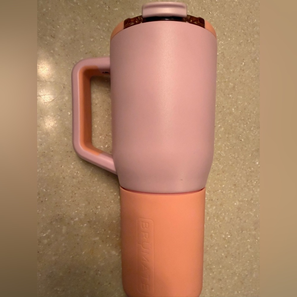 BrüMate Pink and Orange Water Bottle